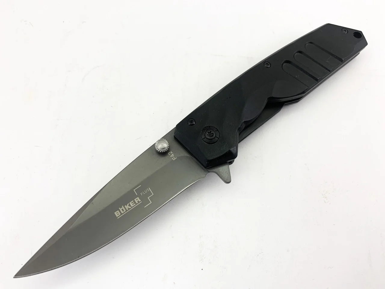 Сгъваем нож Boker F-42, автоматичен с иноксово покритие Сгъваем нож Boker F-42