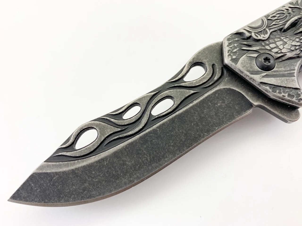 Сгъваем нож Boker Дракон с меч 3D, автоматичен механизъм TitanCut нож