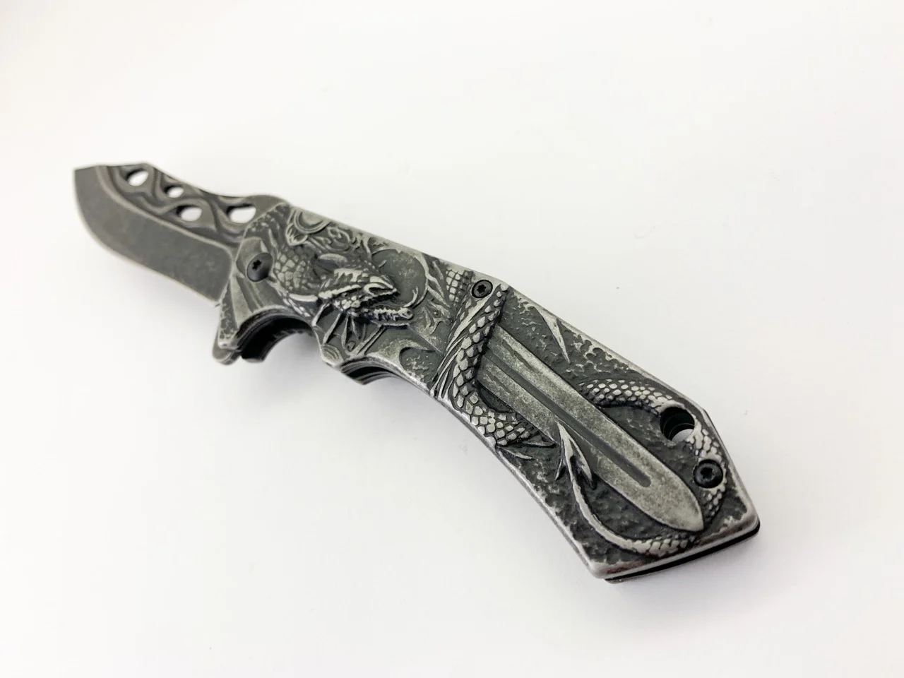 Сгъваем нож Boker Дракон с меч 3D, автоматичен механизъм Сгъваем нож Boker Дракон с меч 3D, автоматичен механизъм - Image 4