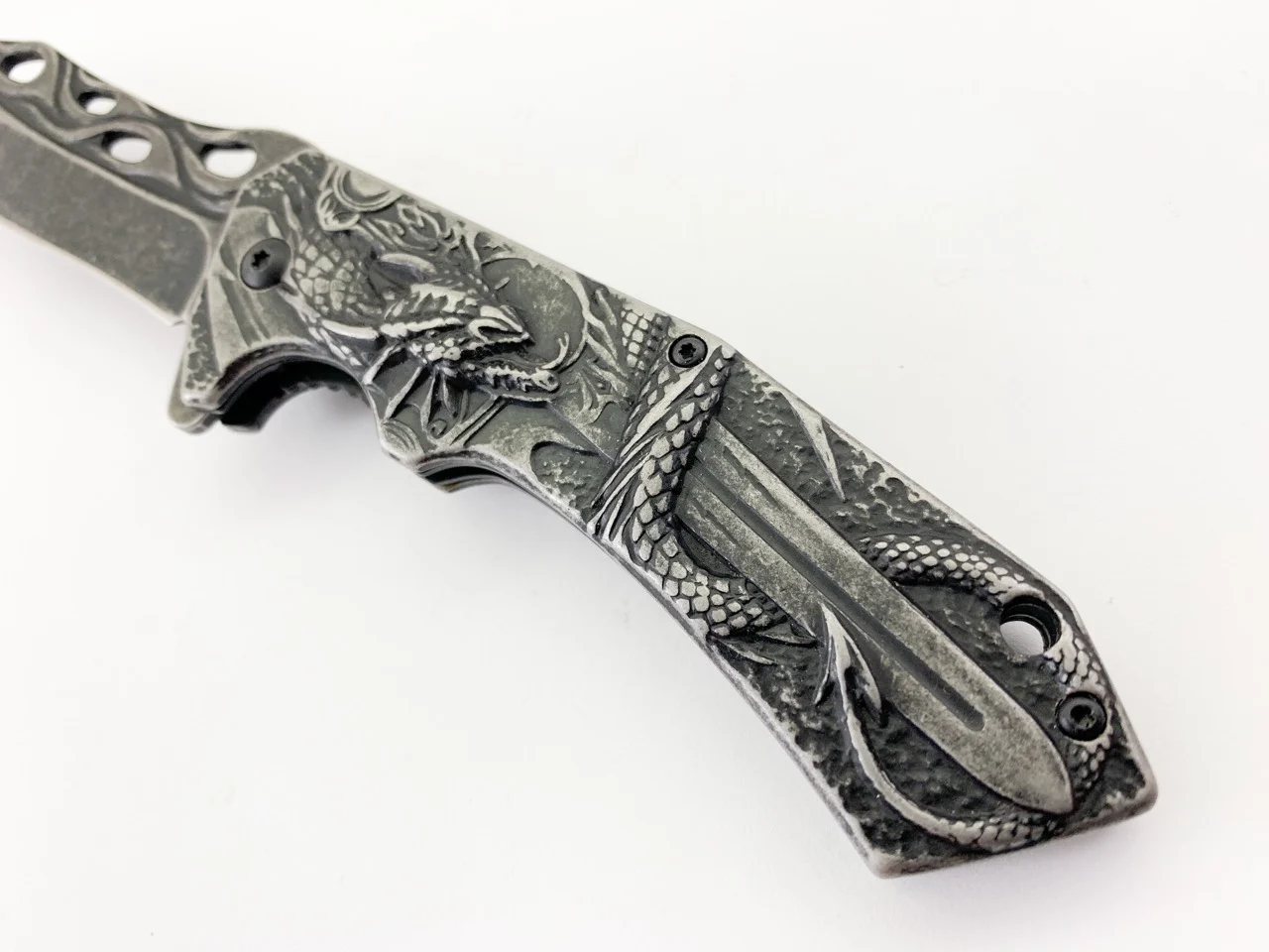 Сгъваем нож Boker Дракон с меч 3D, автоматичен механизъм Сгъваем нож Boker Дракон с меч 3D, автоматичен механизъм - Image 5