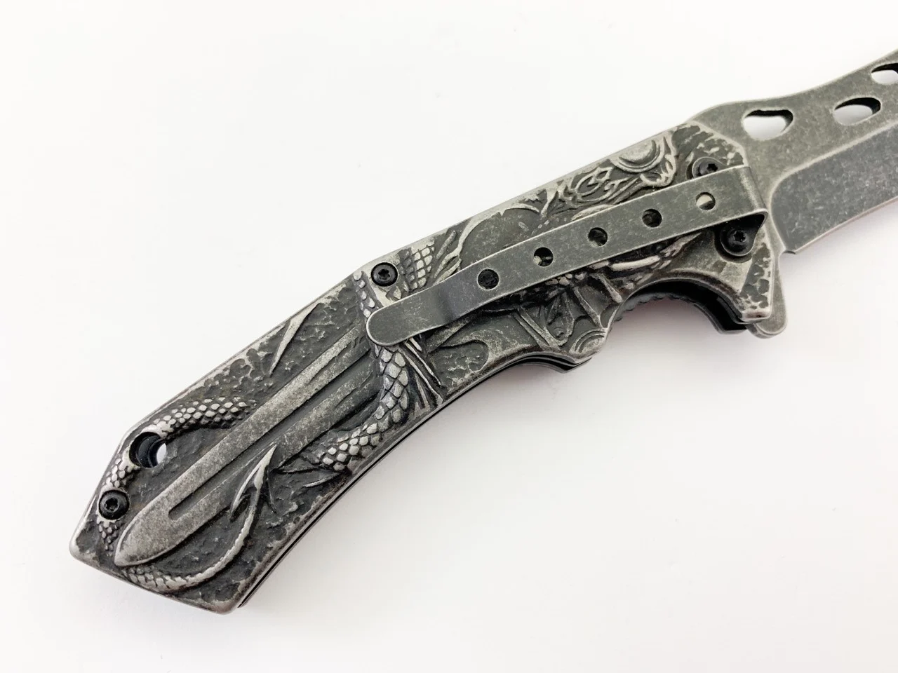 Сгъваем нож Boker Дракон с меч 3D, автоматичен механизъм Сгъваем нож Boker Дракон с меч 3D, автоматичен механизъм - Image 7