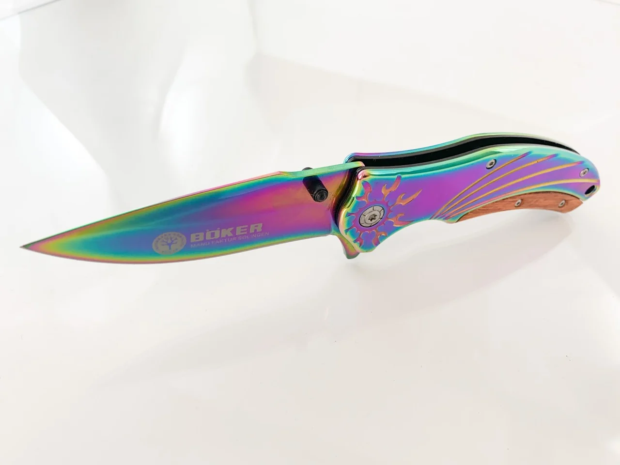 Полуавтоматичен нож Boker F88, масивен и тежък хамелеон Полуавтоматичен нож Boker F88, масивен и тежък хамелеон - Image 7
