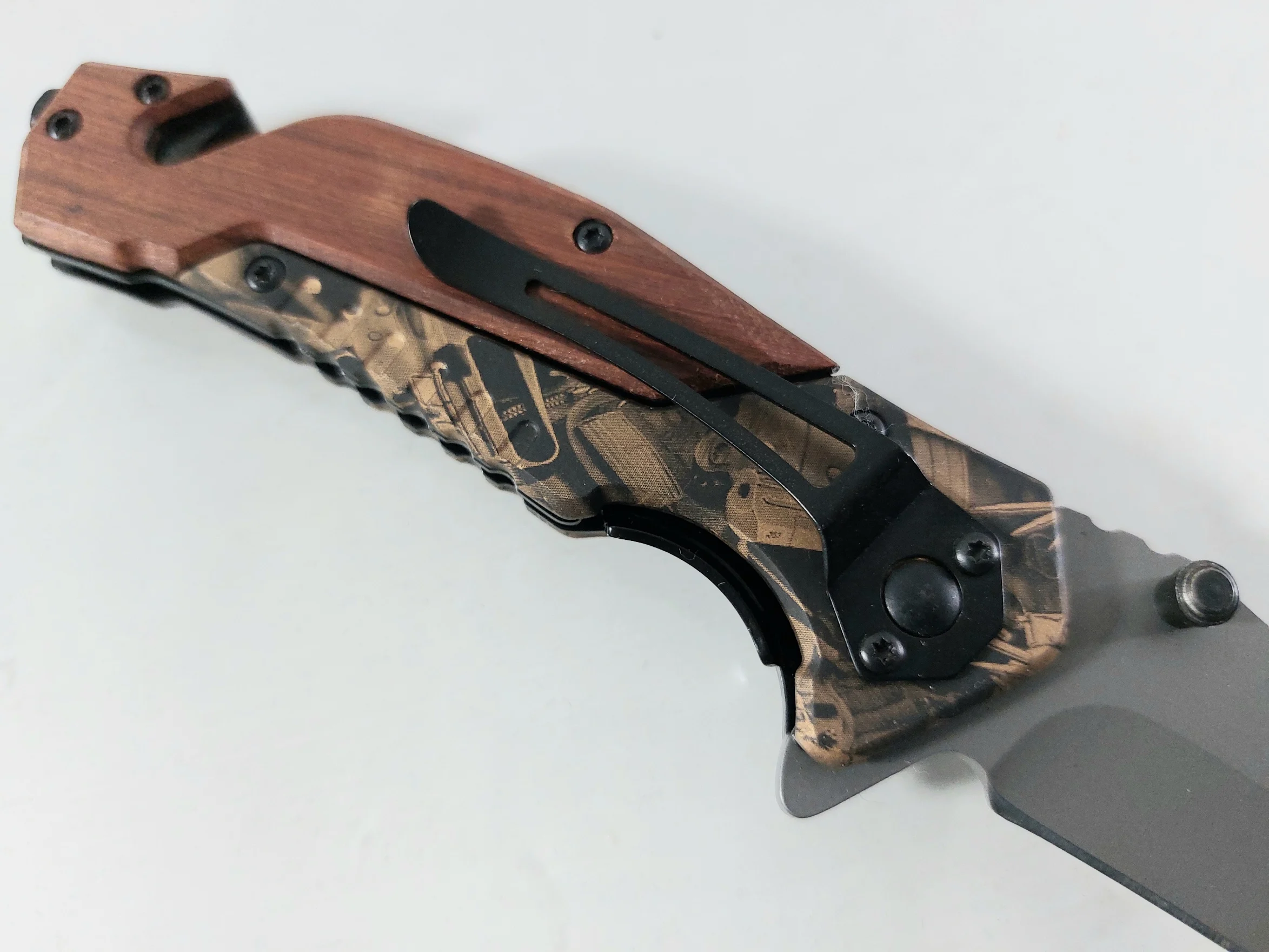 Сгъваем нож Boker B138, автоматичен и масивен Сгъваем нож Boker B138, автоматичен и масивен - Image 9