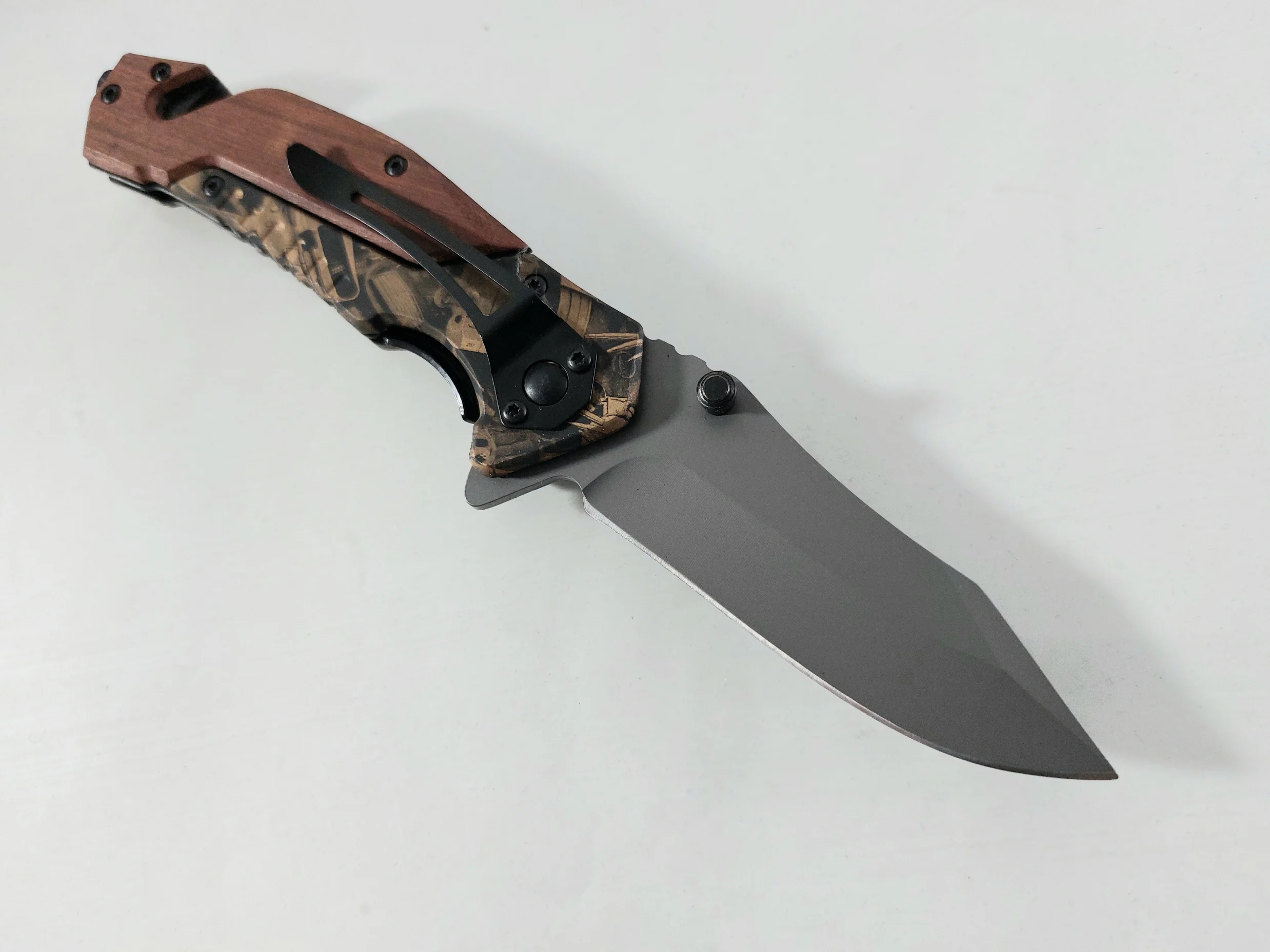 Сгъваем нож Boker B138, автоматичен и масивен Сгъваем нож Boker B138, автоматичен и масивен - Image 10