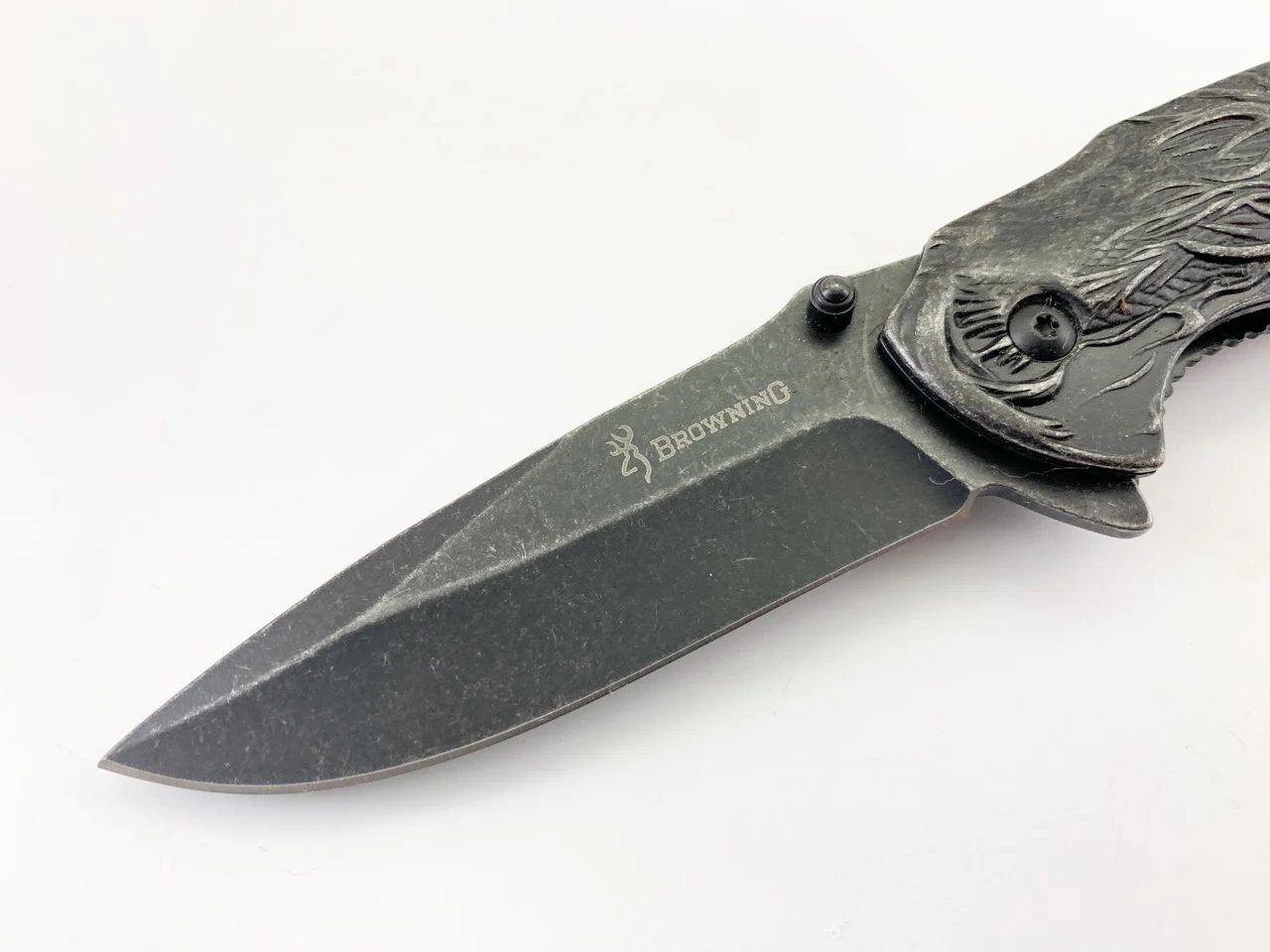 Сгъваем нож Browning 3D print Дракон, метален и масивен метален и масивен