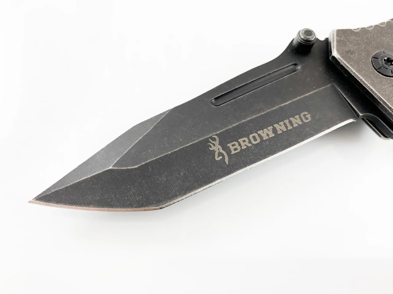 Сгъваем нож Browning, автоматичен с инксово покритие и танто острие автоматичен с инксово покритие и танто острие