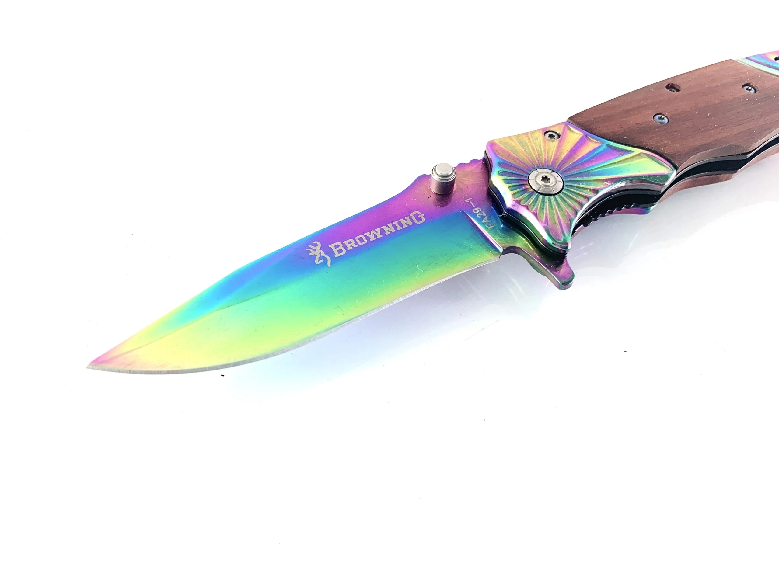 Сгъваем нож Browning FA29 Rainbow, дървени чирени дървени чирени
