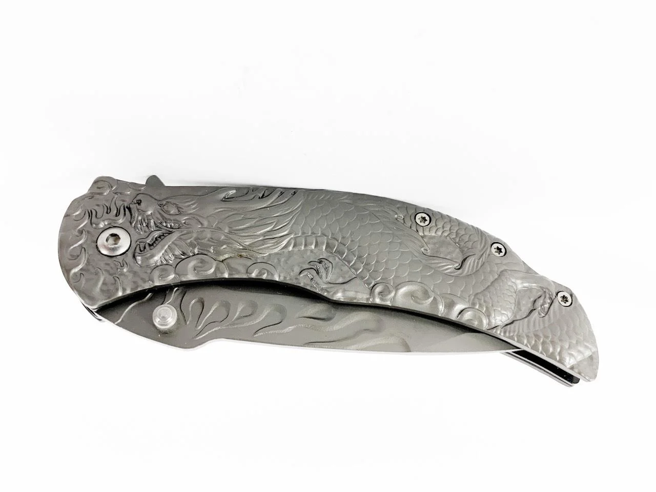 Сгъваем нож Browning B063C, автоматичен с 3D картина на дракон Сгъваем нож Browning B063C, автоматичен с 3D картина на дракон - Image 12