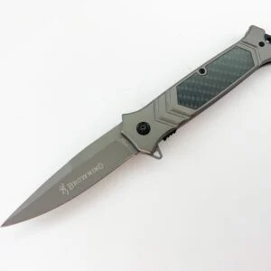 Сгъваем нож Browning F129, метален с карбонови елементи Сгъваем нож Browning F129