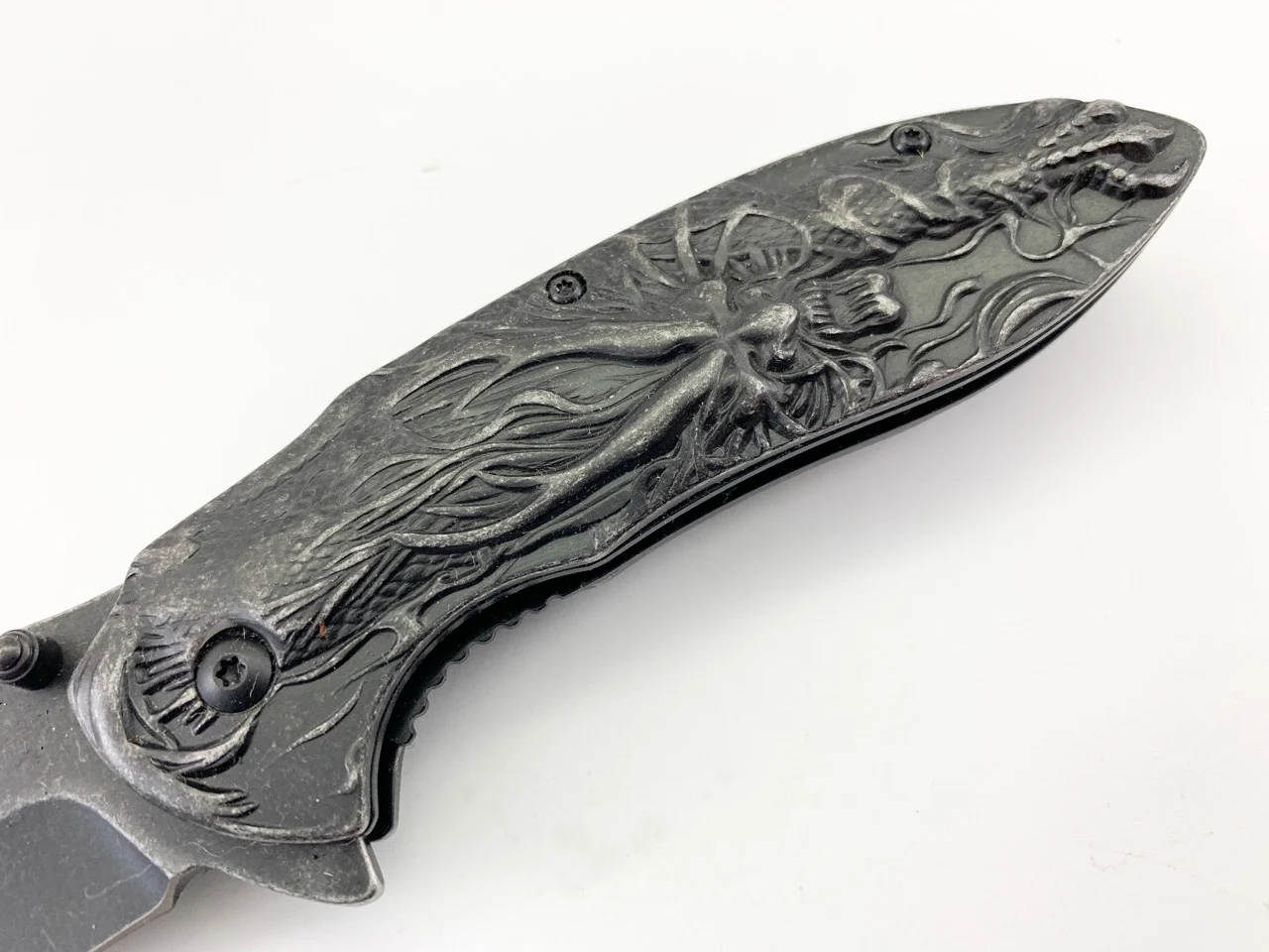 Сгъваем нож Browning 3D print Дракон, метален и масивен WildSteel