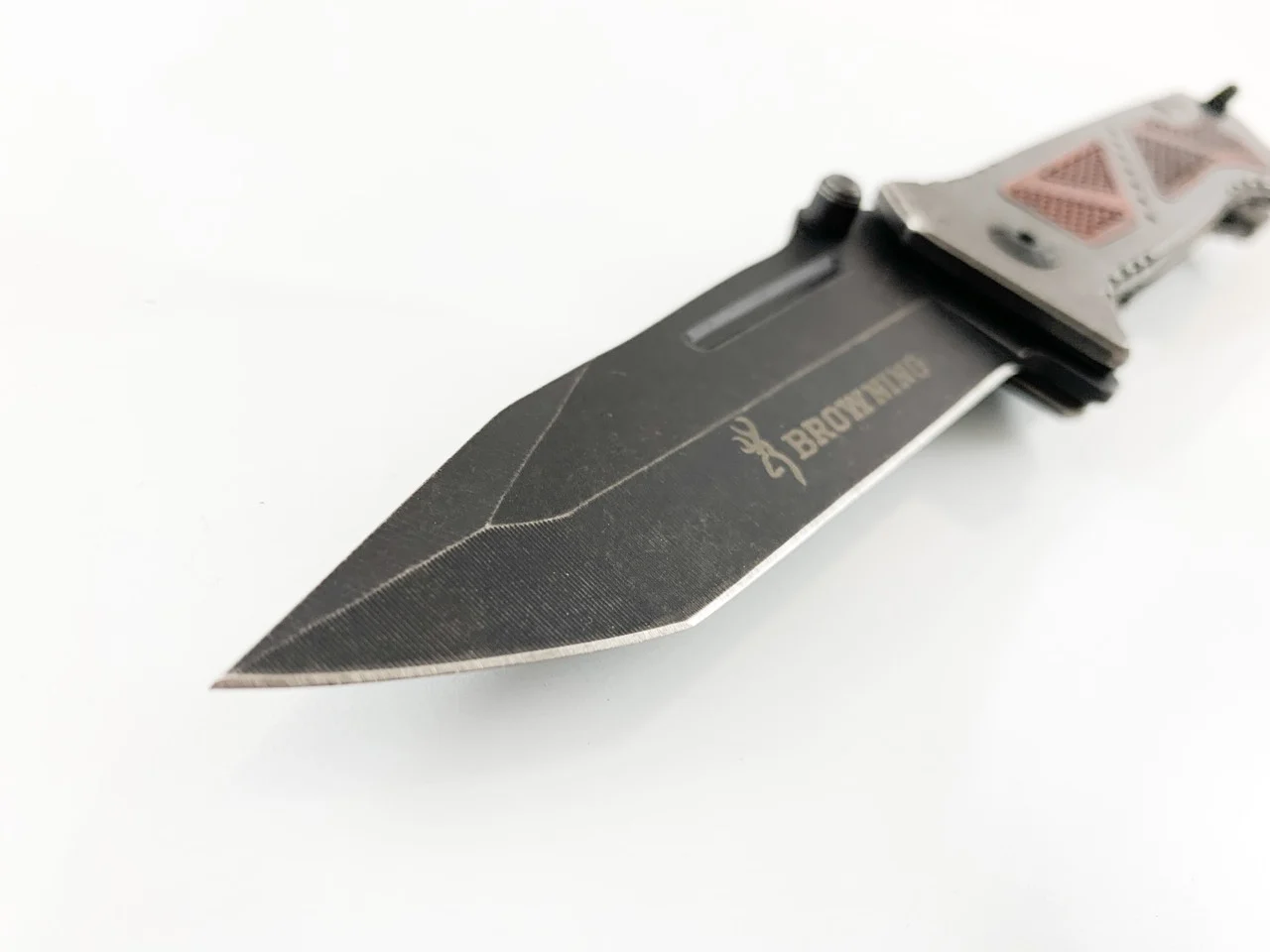 Сгъваем нож Browning, автоматичен с инксово покритие и танто острие Сгъваем нож Browning, автоматичен с инксово покритие и танто острие - Image 4