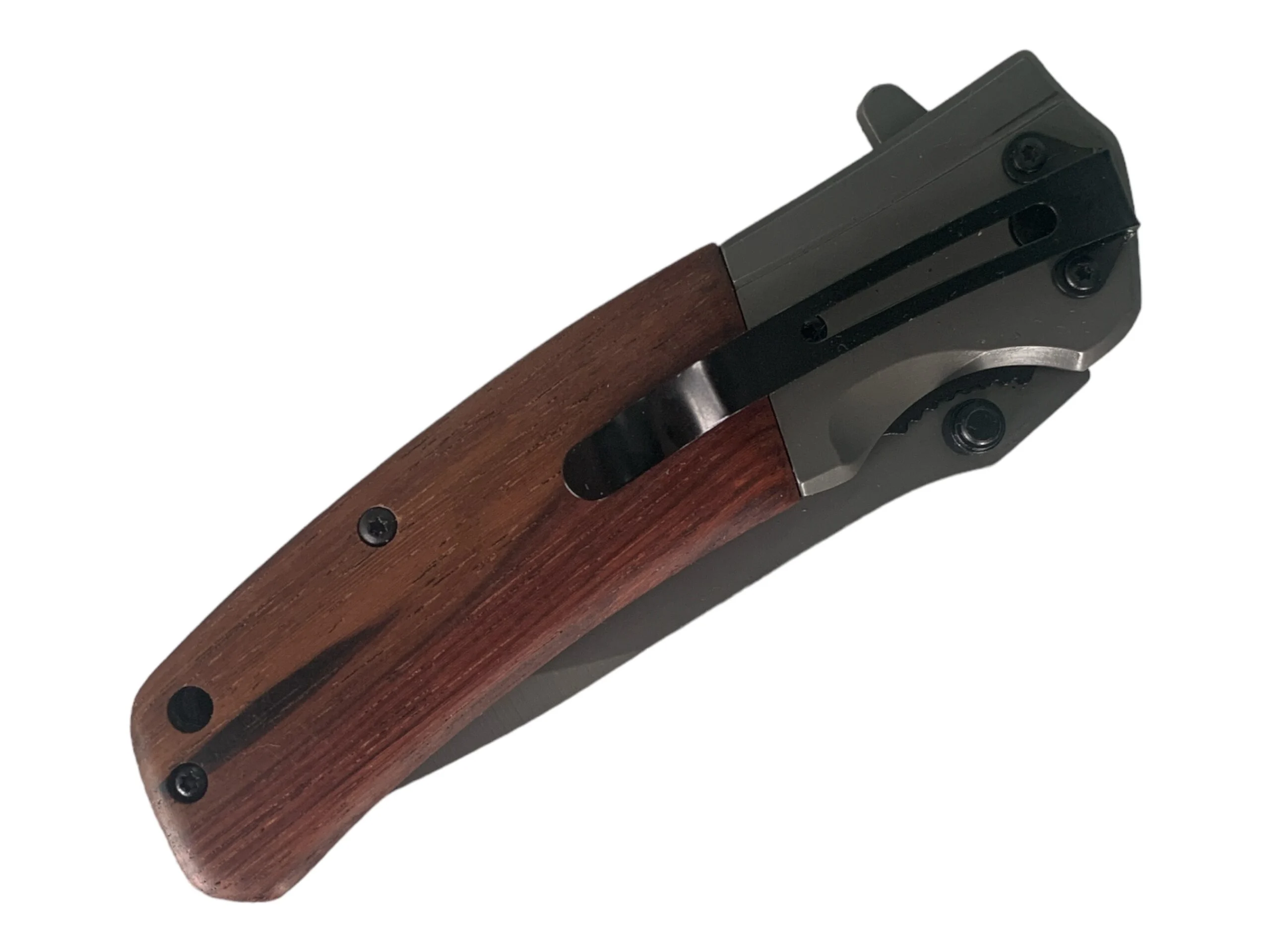 Сгъваем нож Browning DA98, масивен с дървени чирени Сгъваем нож Browning DA98, масивен с дървени чирени - Image 4