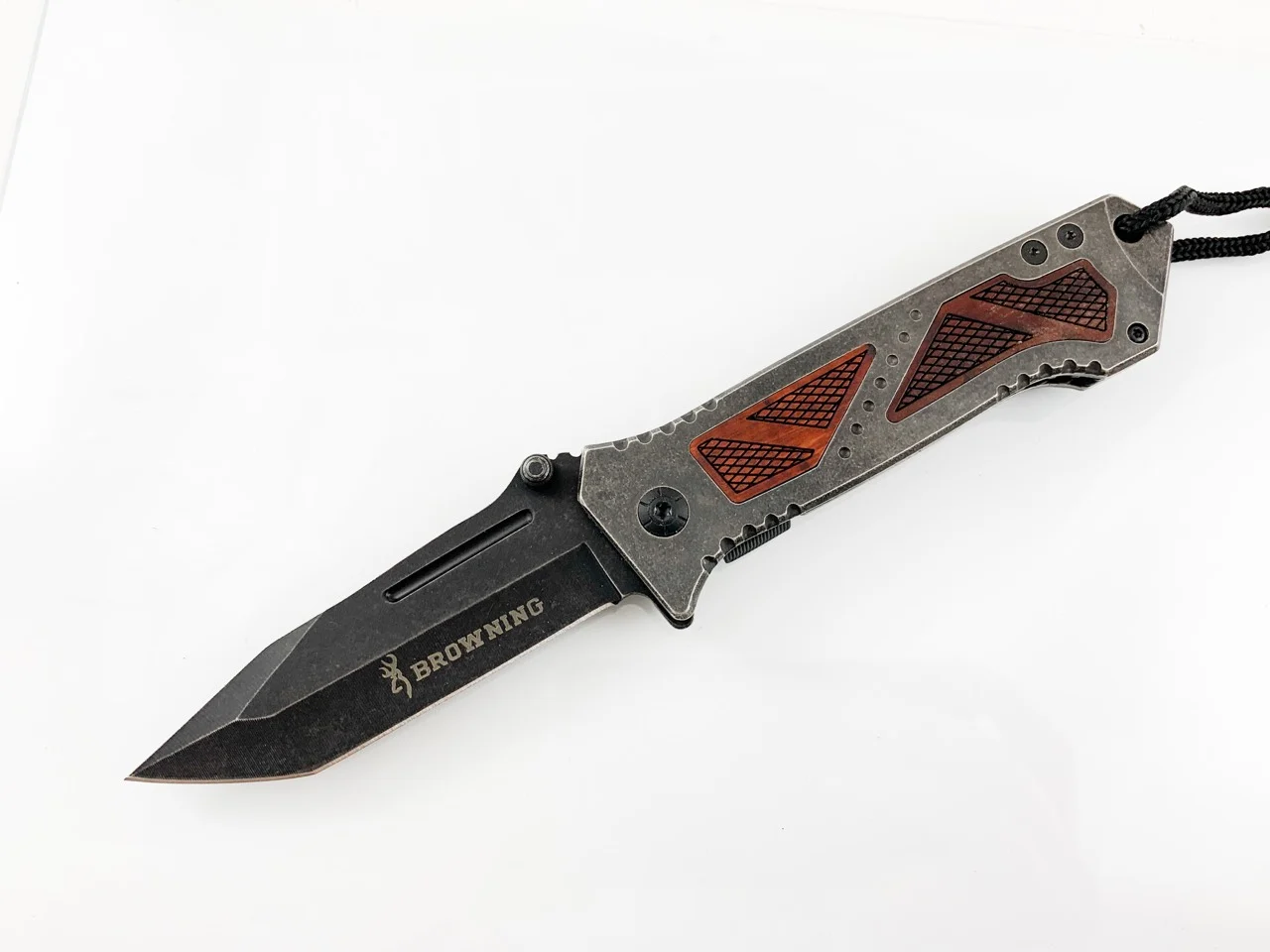 Сгъваем нож Browning, автоматичен с инксово покритие и танто острие Сгъваем нож Browning