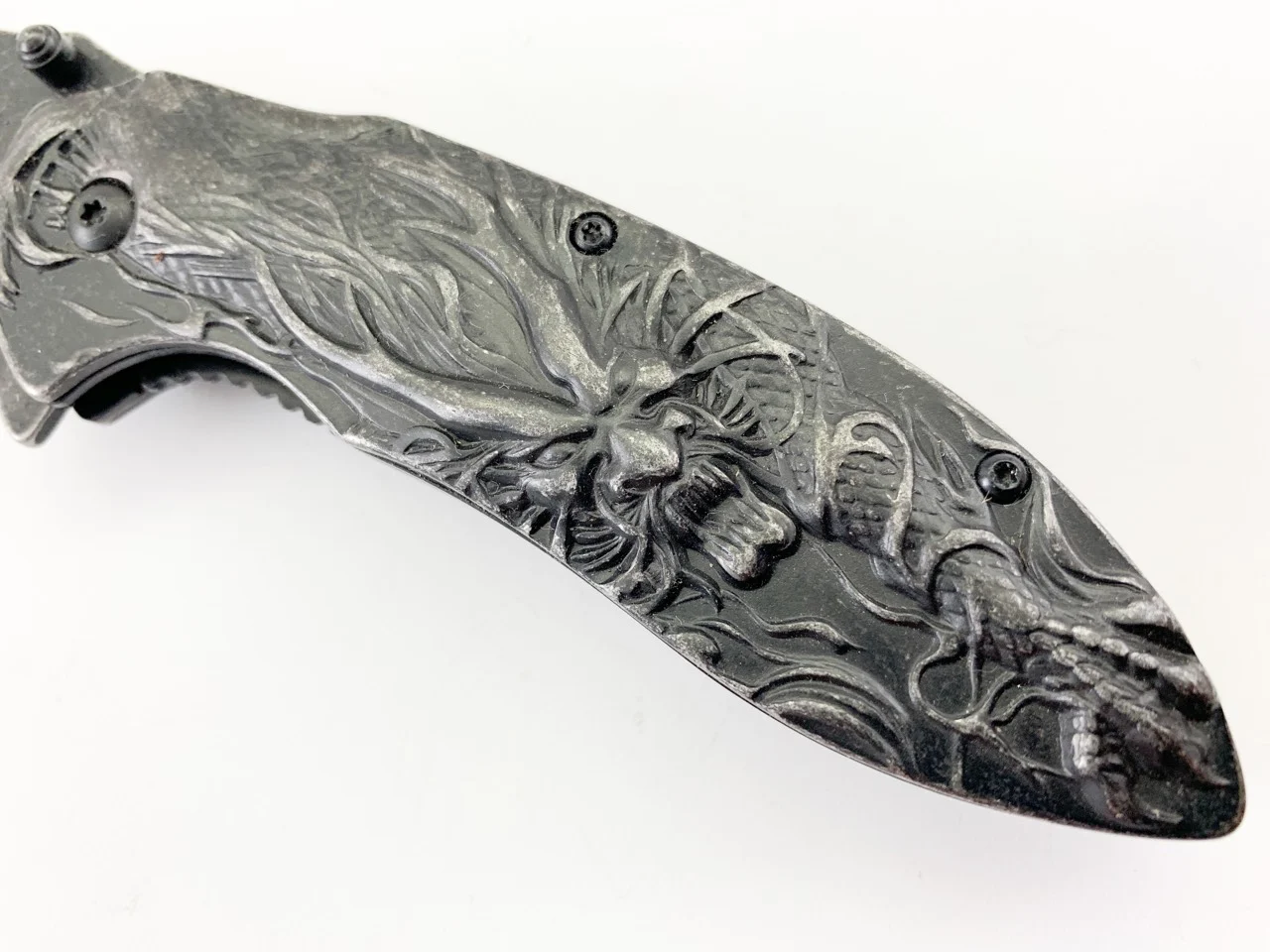 Сгъваем нож Browning 3D print Дракон, метален и масивен Сгъваем нож Browning 3D print Дракон, метален и масивен - Image 5