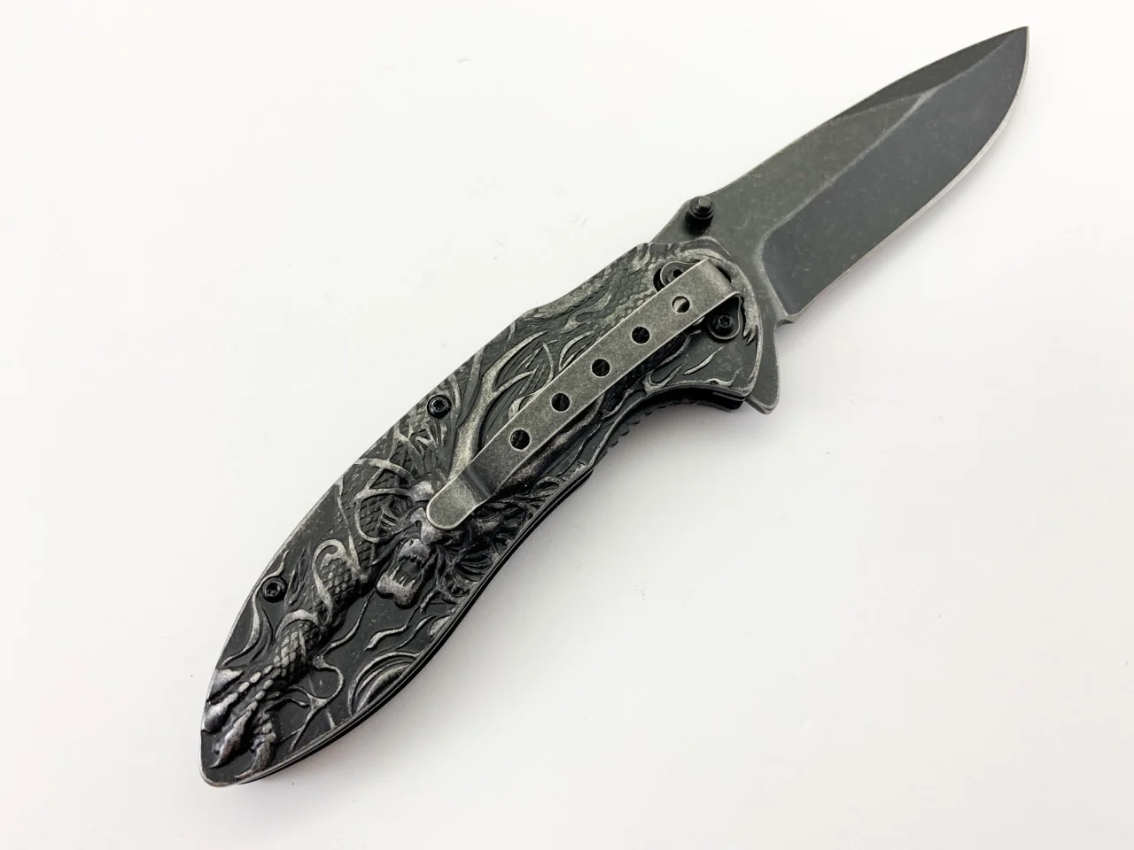 Сгъваем нож Browning 3D print Дракон, метален и масивен Сгъваем нож Browning 3D print Дракон, метален и масивен - Image 6