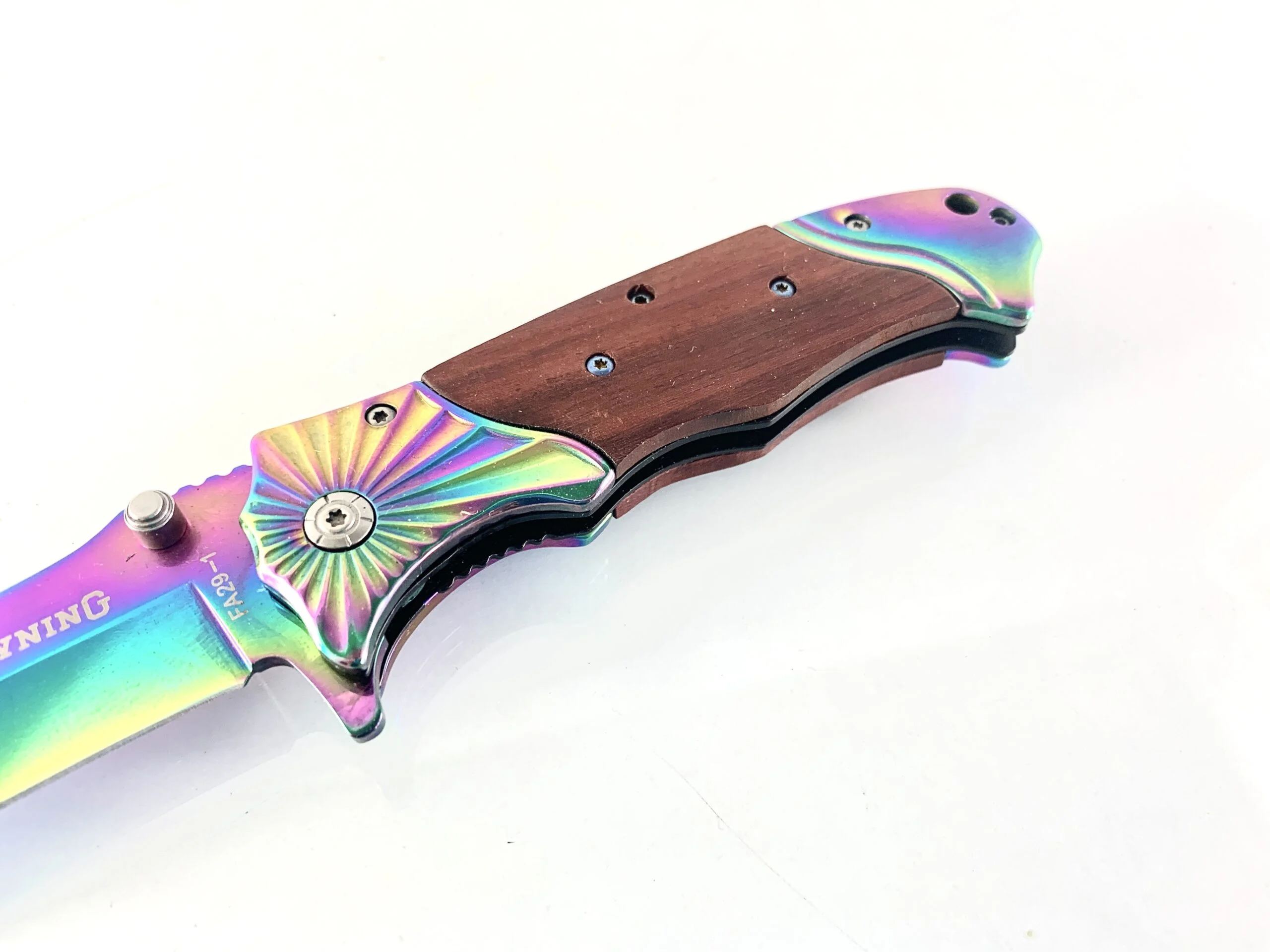 Сгъваем нож Browning FA29 Rainbow, дървени чирени Сгъваем нож Browning FA29 Rainbow, дървени чирени - Image 6