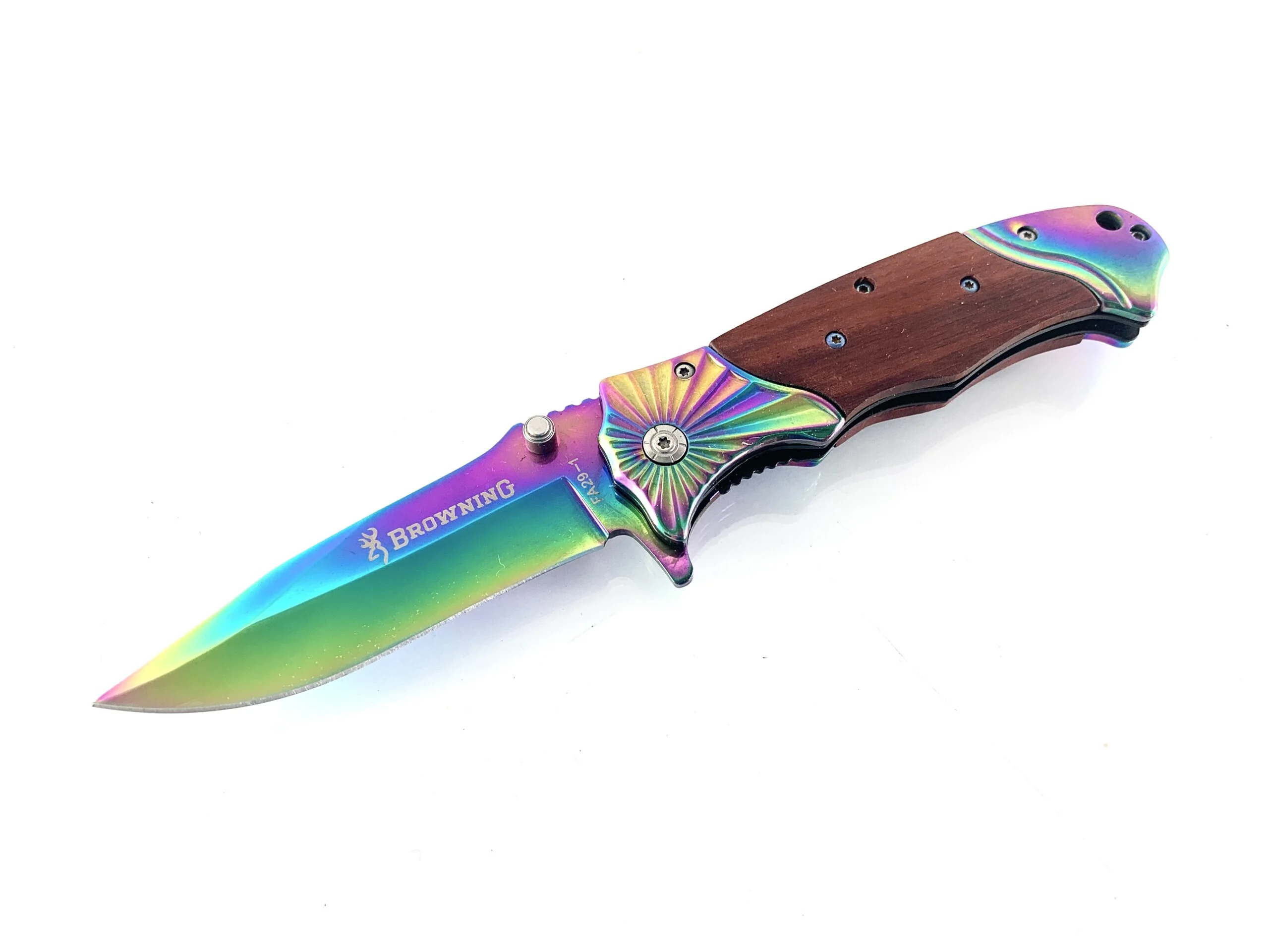Сгъваем нож Browning FA29 Rainbow, дървени чирени Сгъваем нож Browning FA29 Rainbow