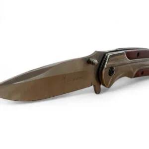 Сгъваем нож Browning, 5Cr13MoV стомана, дървена дръжка, 21 см Сгъваем нож Browning