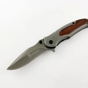 Сгъваем нож Browning с титаниево покритие и дървени чирени