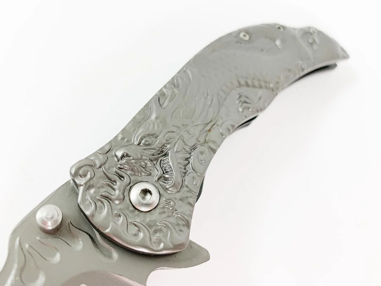 Сгъваем нож Browning B063C, автоматичен с 3D картина на дракон Сгъваем нож Browning B063C, автоматичен с 3D картина на дракон - Image 8