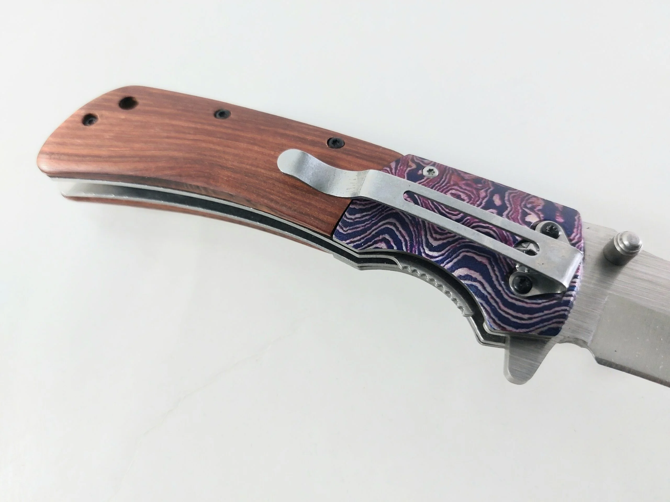 Сгъваем нож Browning DA142 с дървени чирени и метални елементи Сгъваем нож Browning DA142 с дървени чирени и метални елементи - Image 10