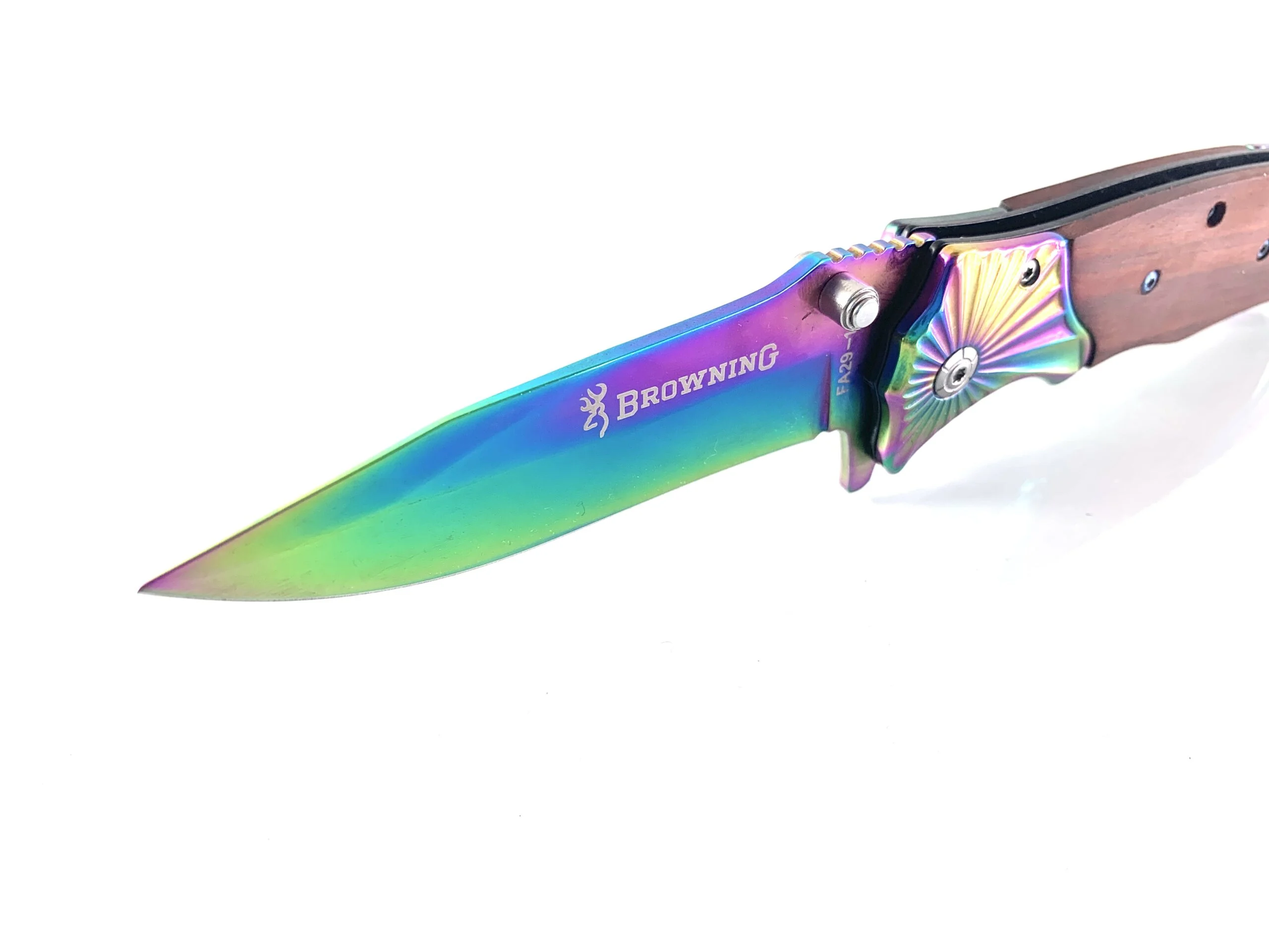 Сгъваем нож Browning FA29 Rainbow, дървени чирени Сгъваем нож Browning FA29 Rainbow, дървени чирени - Image 10