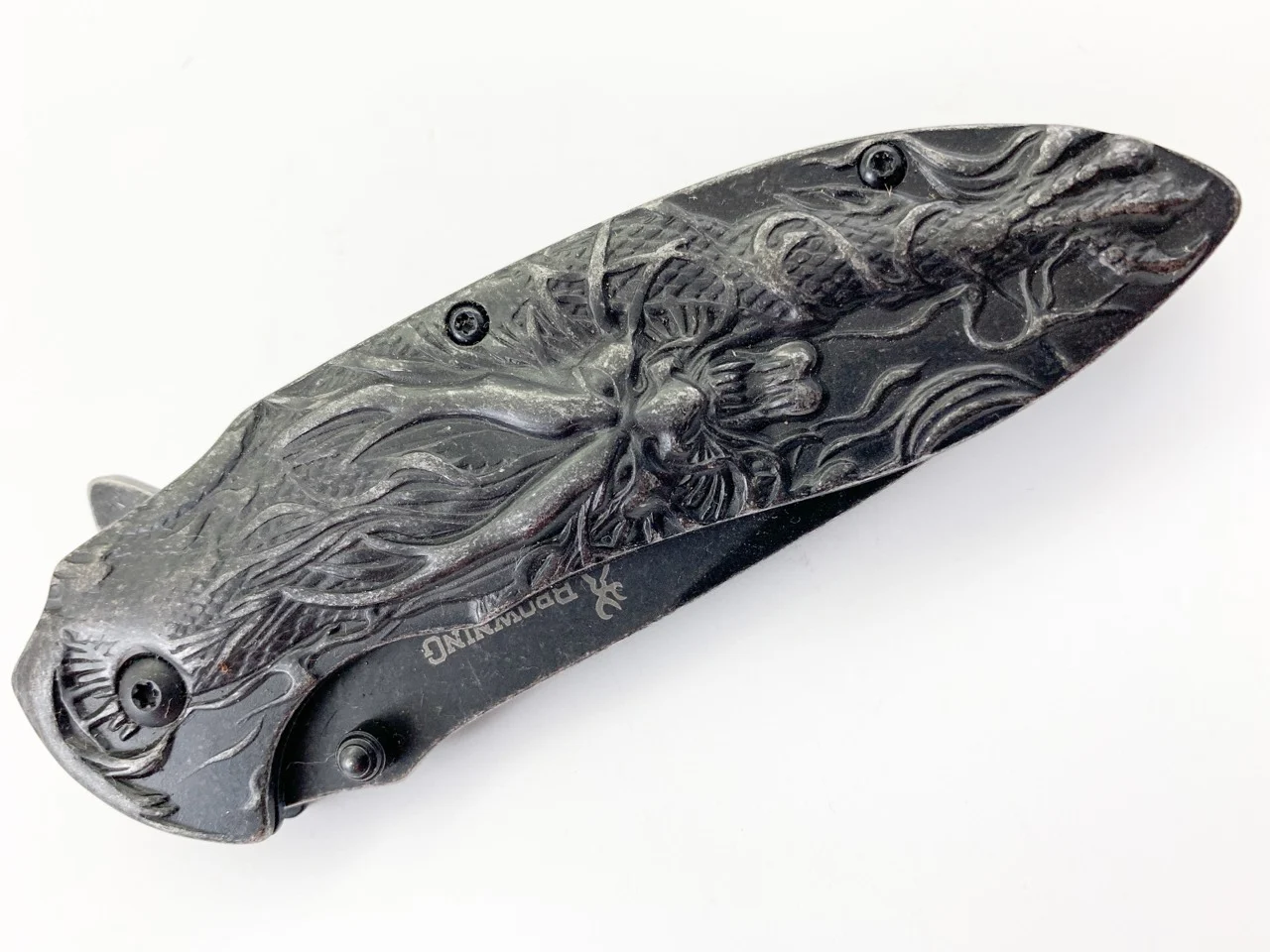 Сгъваем нож Browning 3D print Дракон, метален и масивен Сгъваем нож Browning 3D print Дракон, метален и масивен - Image 10